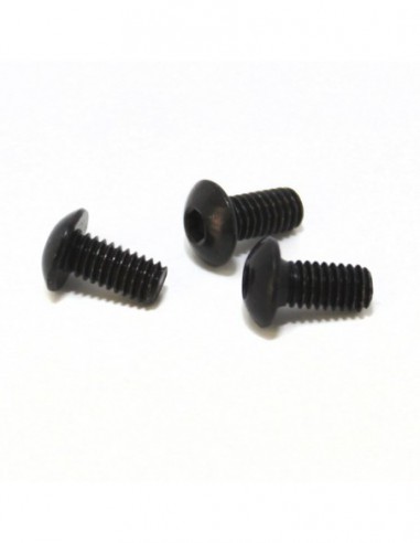 Fastener, Standard (Metric): Screw (M4 x 0.7 x 8mm) Buttonhead, 10.9 Grade Steel, Black0