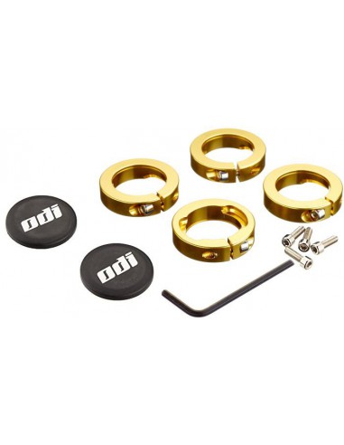 ODI GRIPS Set Lock Jaw Clamps w/Snap Caps - Gold0