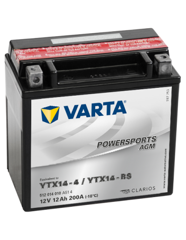 Varta 12V/12Ah - moto LF (YTX14-4/YTX14-BS)0