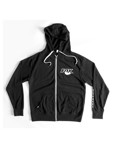 FOX Ride Zip Hoody, black (60/40 cotton/poly)0