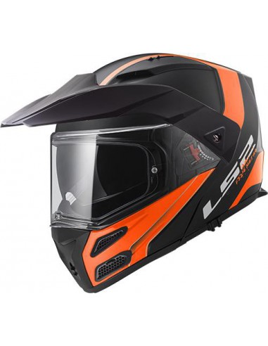 LS2 FF324 METRO RAPID MATT BLACK ORANGE P/J0