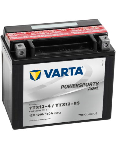 Varta 12V/10Ah-moto LF (YTX12-4/YTX12-BS)- all Access 400 (Tomahawk, Warrior, Max)0