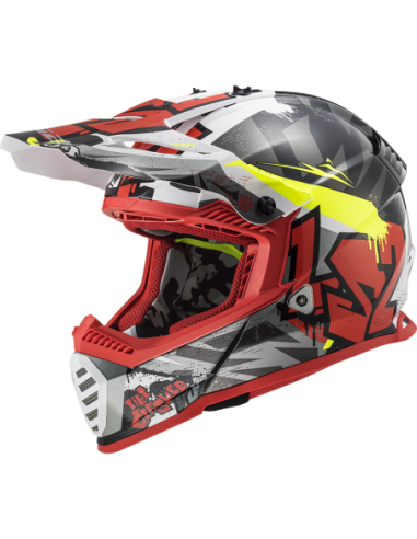 LS2 MX437 FAST EVO CRUSHER BLACK RED0