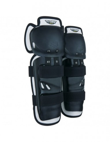 FOX Titan Sport Knee/Shin Guards, Ce - OS, Black MX220