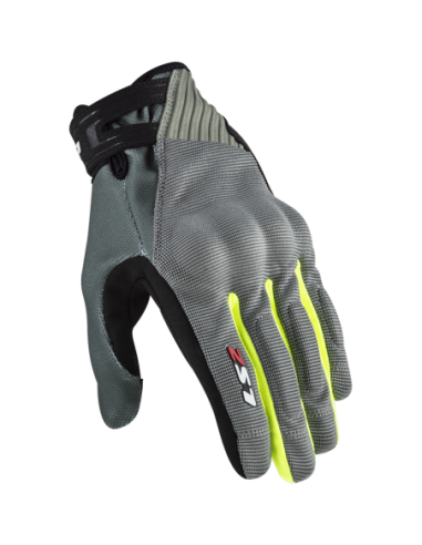 LS2 DART 2 MAN GLOVES GREY H-V YELLOW0