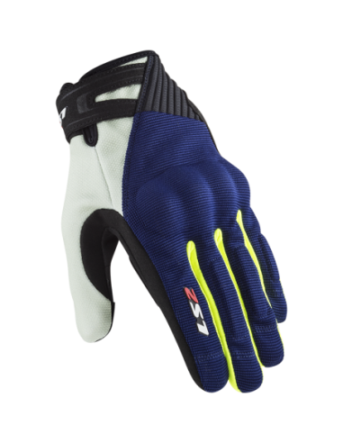 LS2 DART 2 MAN GLOVES BLUE H-V YELLOW0