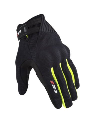 LS2 DART 2 MAN GLOVES BLACK H-V YELLOW0