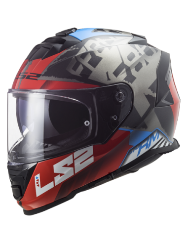 LS2 FF800 Storm SPRINTER Black Red Titanium0