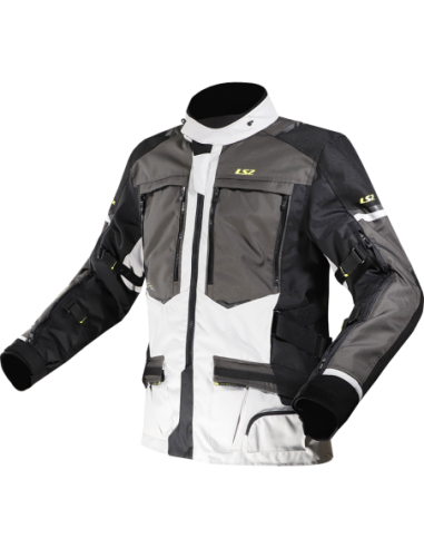 LS2 NORWAY MAN JACKET BLACK GREY YELLOW0