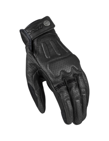 LS2 RUST MAN GLOVES BLACK LEATHER0