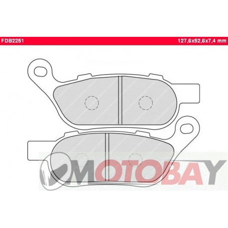FDB2075ST FERODO Motociklinės stabdžių kaladėlės