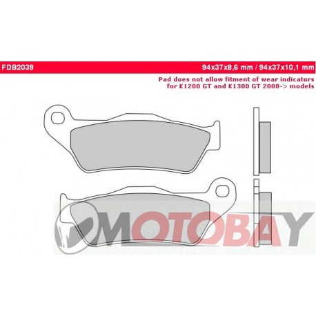 FDB2184P FERODO Motociklinės stabdžių kaladėlės