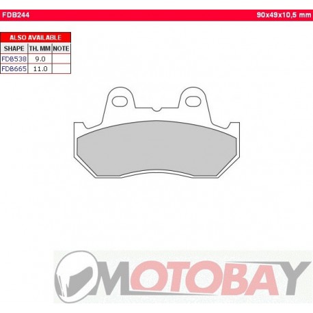 FDB2049ST FERODO Motociklinės stabdžių kaladėlės