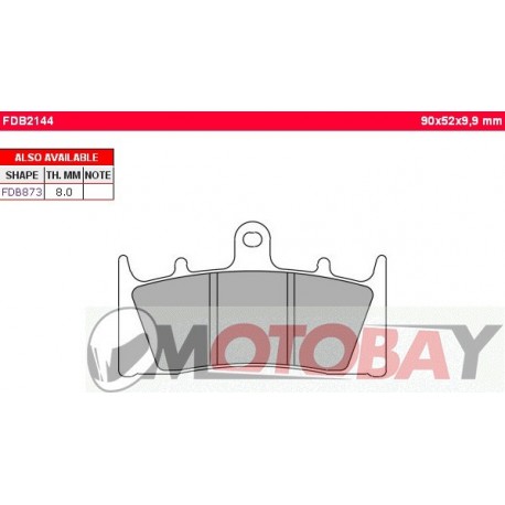 FDB2074P FERODO Motociklinės stabdžių kaladėlės
