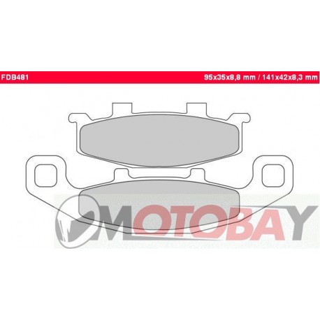 FDB2003ST FERODO Motociklinės stabdžių kaladėlės