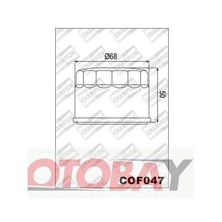 COF063 CHAMPION Motociklo alyvos filtras