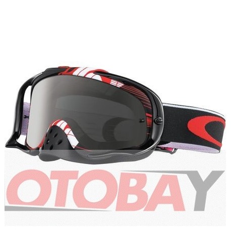 OAKLEY Crowbar MX Dungey Block Pass Red w/ Dark Grey akiniai