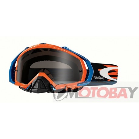 OAKLEY XS O Frame MX Podium Check Orange w/Fire Iridium akiniai