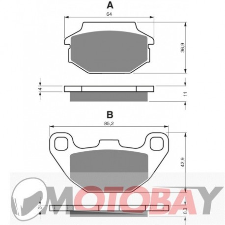 182 AD GOLDFREN brake pads