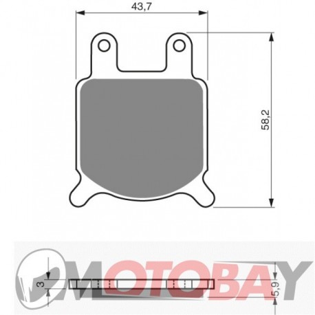 183 AD GOLDFREN brake pads