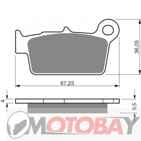 186 AD GOLDFREN brake pads