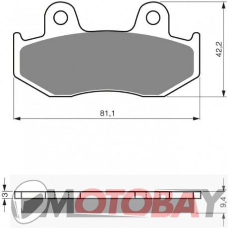 187 AD GOLDFREN brake pads