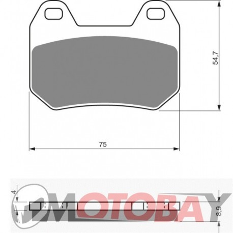 194 AD GOLDFREN brake pads