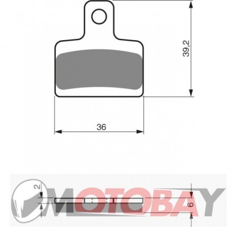 198 AD GOLDFREN brake pads