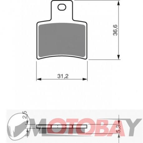 201 AD GOLDFREN brake pads