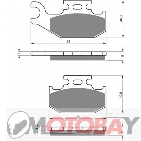 204 AD GOLDFREN brake pads