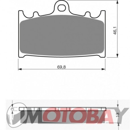 205 AD GOLDFREN brake pads