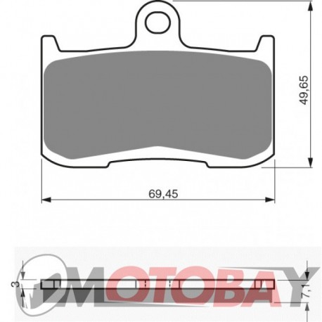 206 AD GOLDFREN brake pads