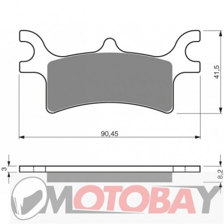 208 AD GOLDFREN brake pads