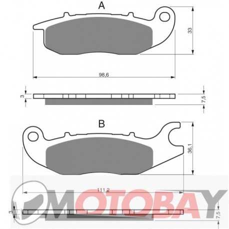 209 AD GOLDFREN brake pads