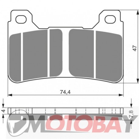 213 AD GOLDFREN brake pads