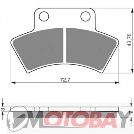 215 AD GOLDFREN brake pads