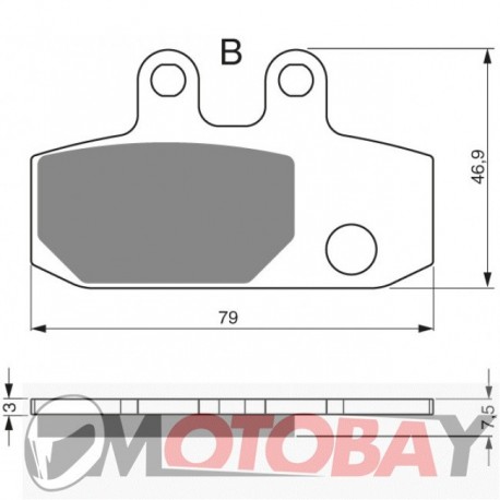 221 AD GOLDFREN brake pads