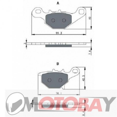 225 AD GOLDFREN brake pads