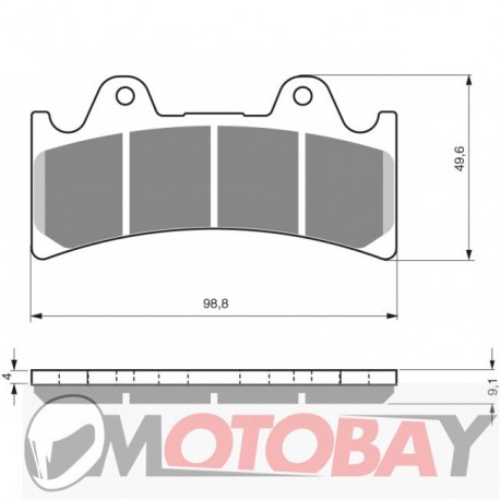 226 AD GOLDFREN brake pads