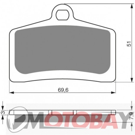 231 AD GOLDFREN brake pads