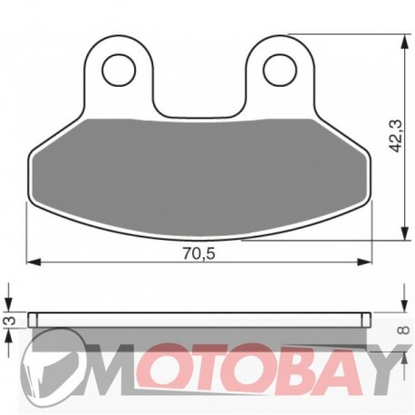 233 AD GOLDFREN brake pads