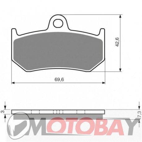 234 AD GOLDFREN brake pads