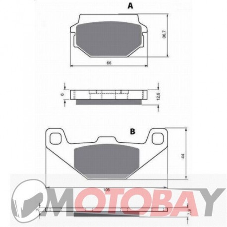 236 AD GOLDFREN brake pads