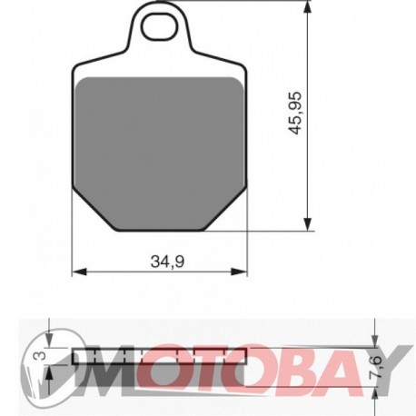 237 AD GOLDFREN brake pads