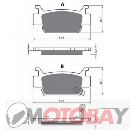 238 AD GOLDFREN brake pads