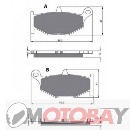 240 AD GOLDFREN brake pads