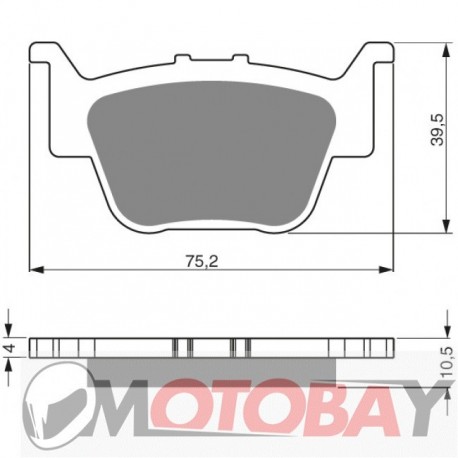 242 AD GOLDFREN brake pads