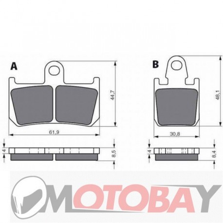 245 AD GOLDFREN brake pads