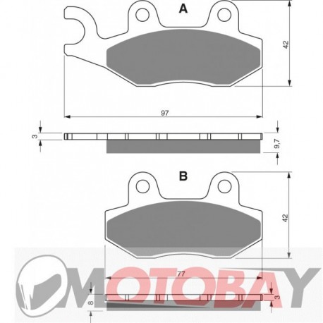 246 AD GOLDFREN brake pads