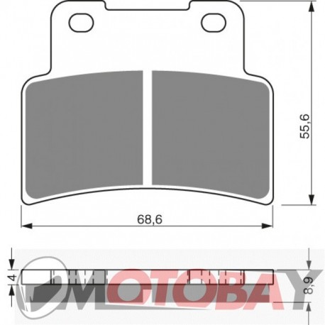 250 AD GOLDFREN brake pads